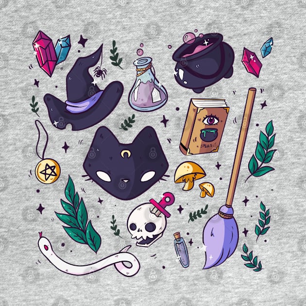 Witch kit - witch essencial items by lunaticpark